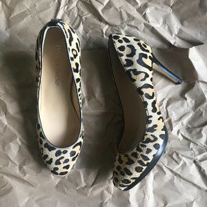 Ivanka Trump Leopard Print with Rounded Toe Pumps